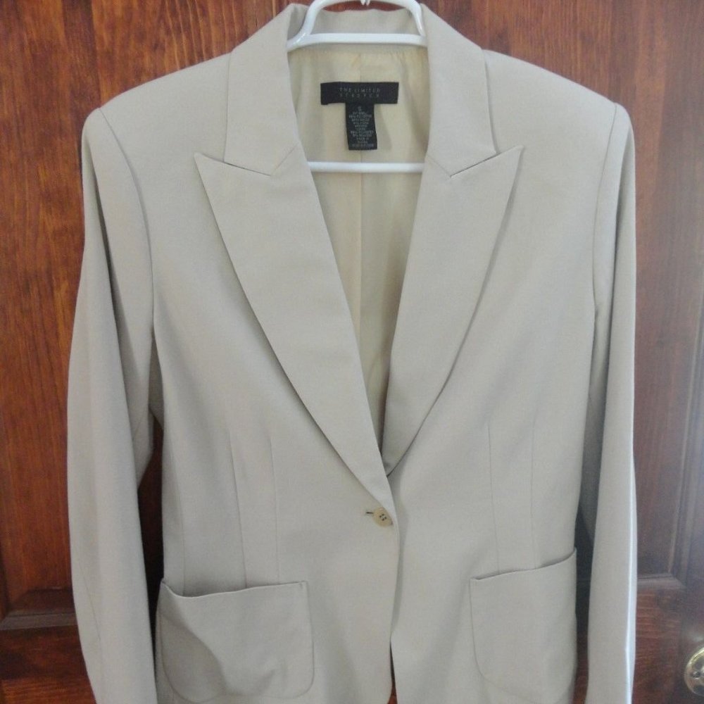 THE LIMITED LINED JACKET DRESS SUIT BUTTON POCKETS SIZE S WOMANS